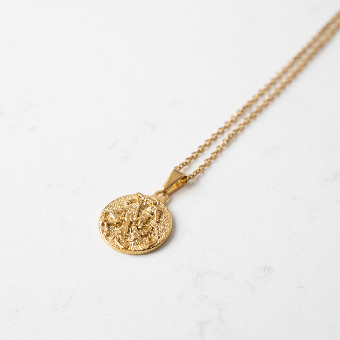 Saint George Pendant (Gold)