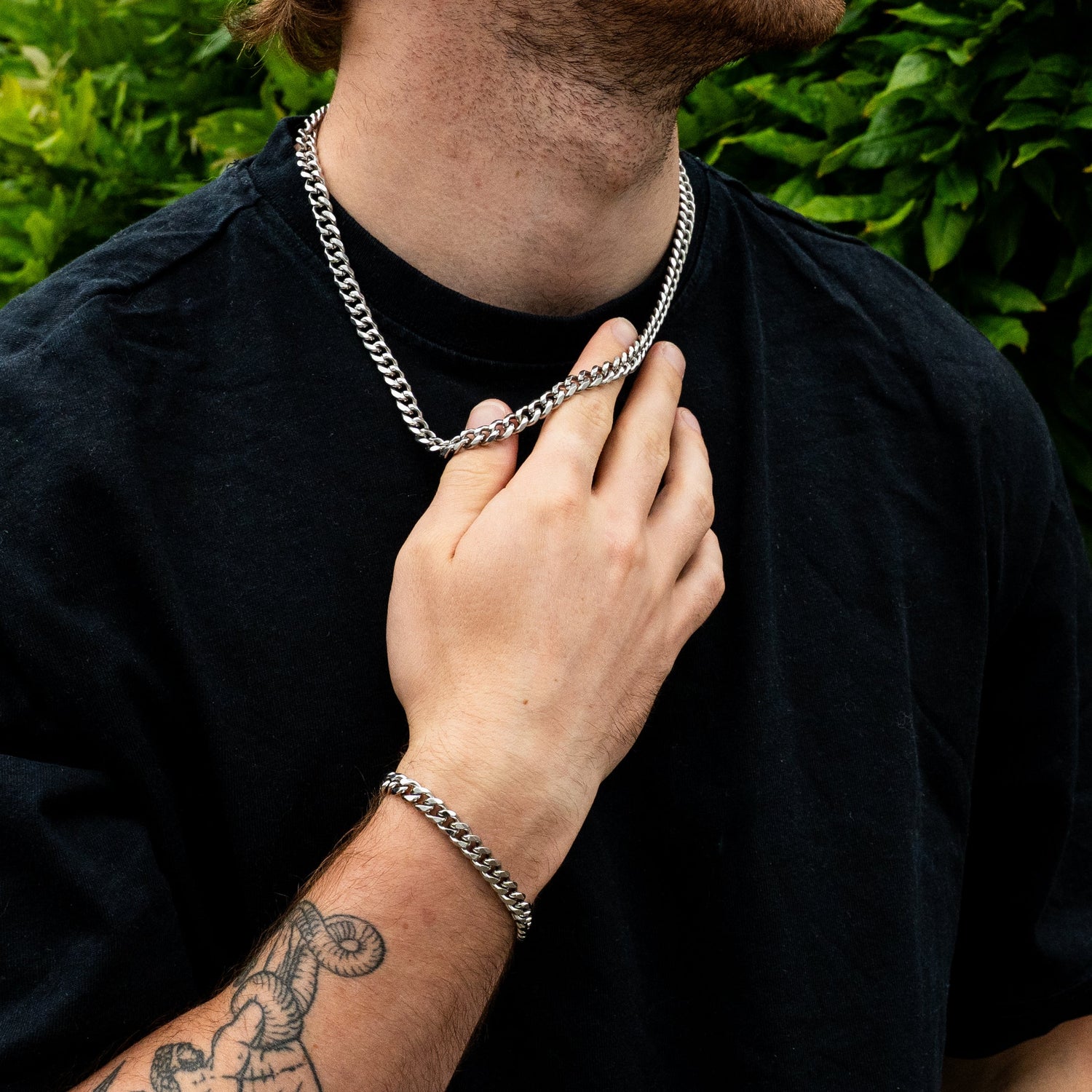 Cuban 7mm chain and cuban 7mm bracelet
