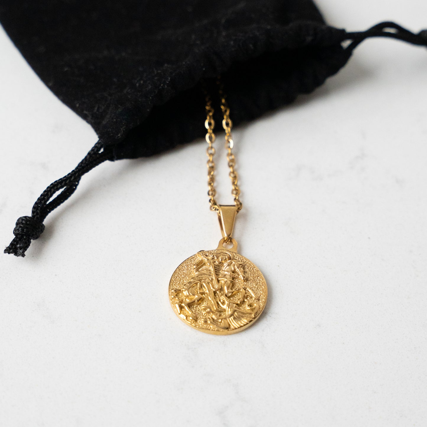 Saint George Pendant (Gold)