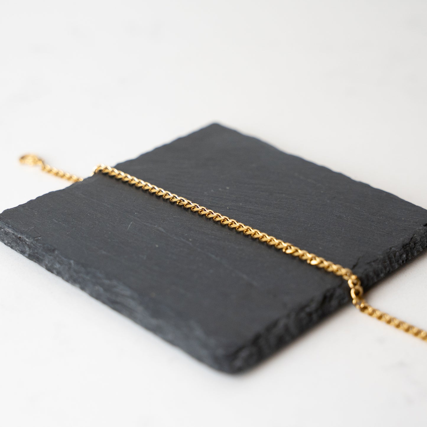 Cuban Chain Bracelet – 4mm Gold