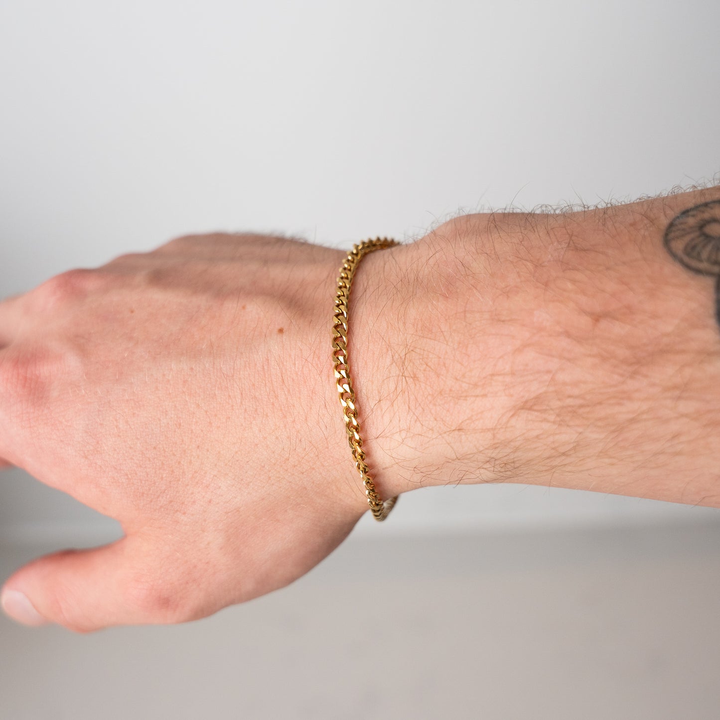 Cuban Chain Bracelet – 4mm Gold