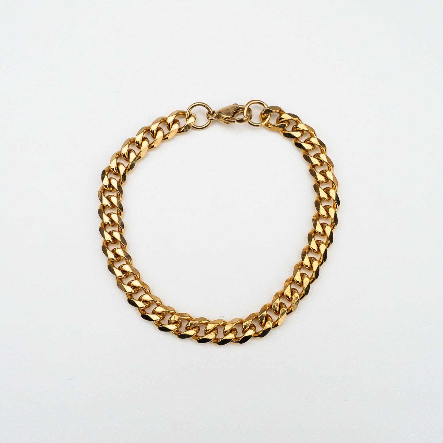 Cuban Chain Bracelet – 7mm Gold