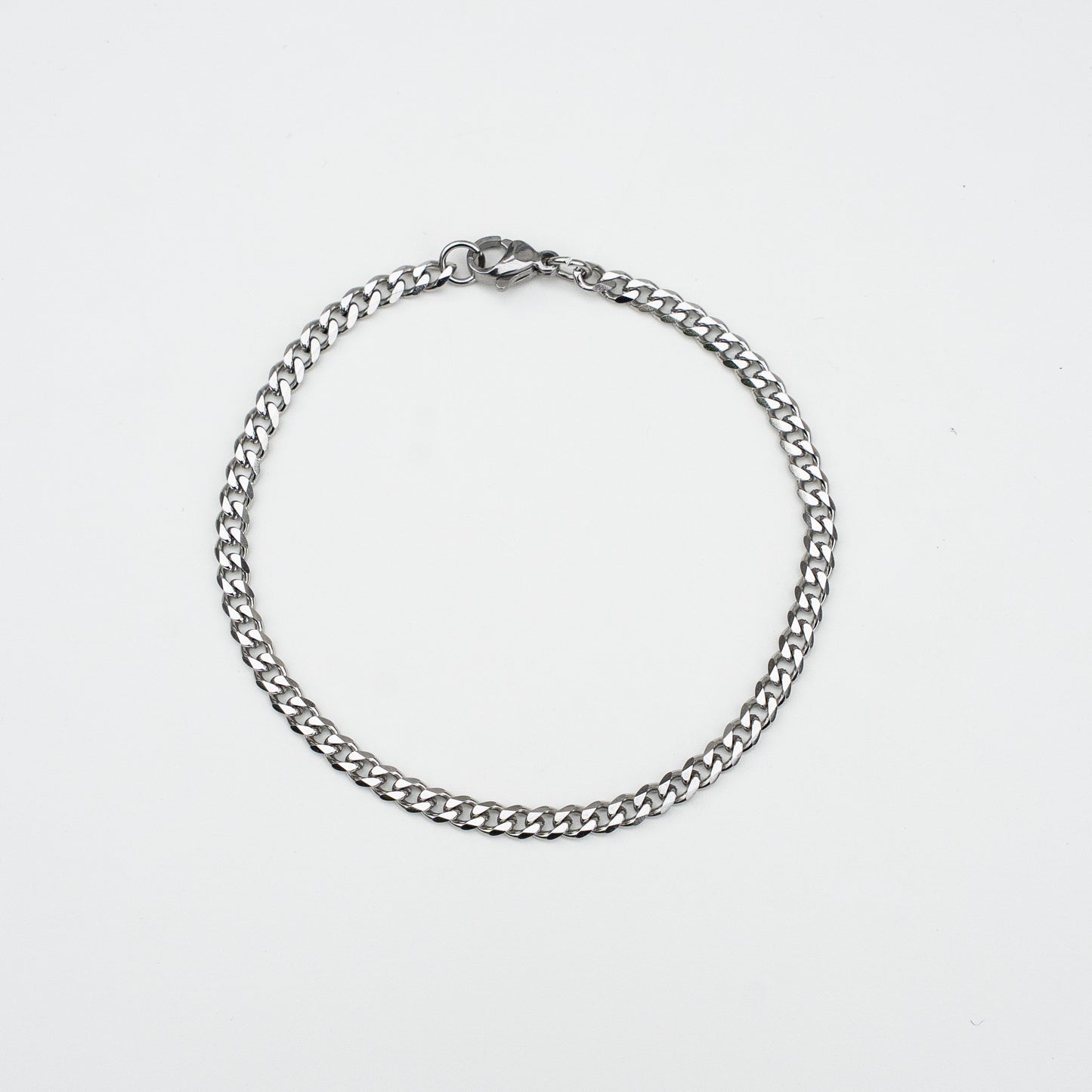Cuban Chain Bracelet – 4mm Silver